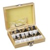 kwb 757290 Router Set, 12 Pieces, (V-Groove Cutter, Groove Cutter