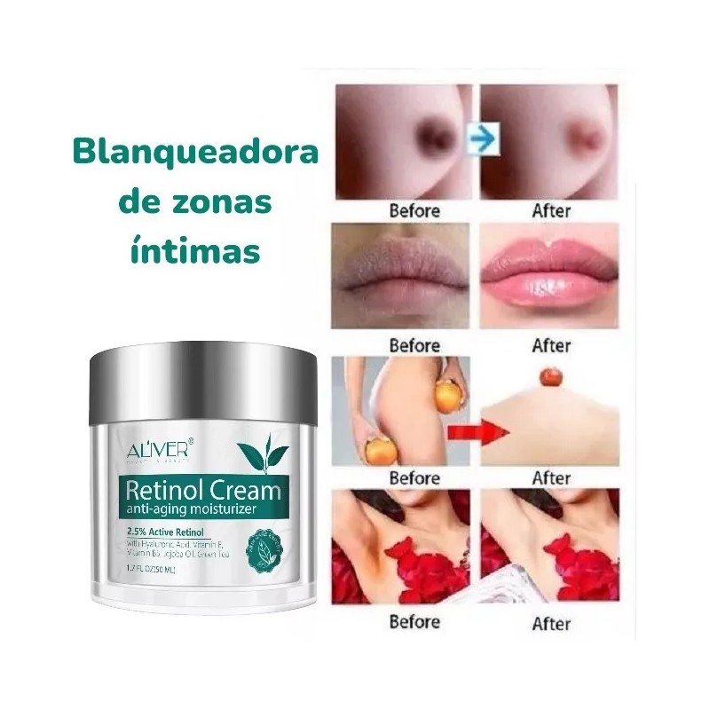 Crema Retinol Aclarante Zonas Intimas Perianal Entrepierna Neutra