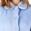 Slenderella Womens Button Up Coral Fleece Bed Jacket Housecoat with