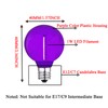 LRSUEYSKIN G40 Purple LED Replacement Bulb 1W Light Bulbs Shatterproof