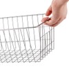 SANNO 15.7" Freezer Baskets Refrigerator Storage Baskets Bins Wire Storage