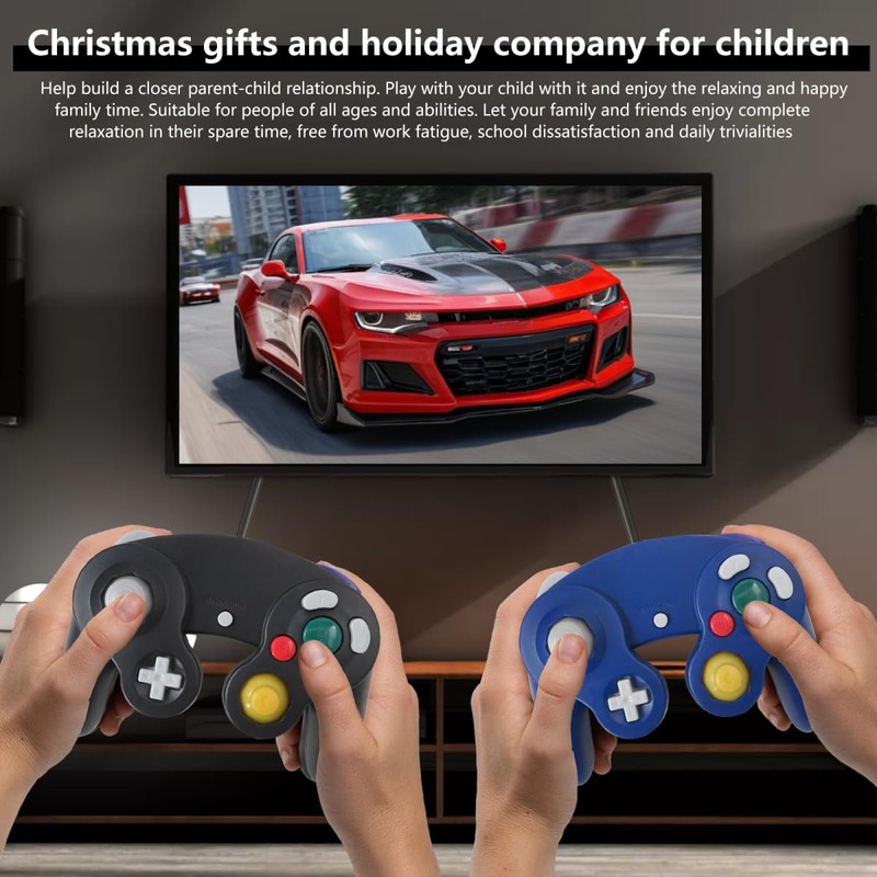 KOGUNXU New 2 Pack for GameCube Controller for Wii/NGC |