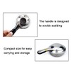 Lixada Stainless Steel Alcohol Cooker, Portable Fondue Burner for Fondue,