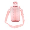 Flat Water Bottle, Travel Water Bottle Clear Appearance for Camping