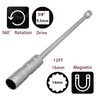 ZKTOOL 16 mm Long Universal Magnetic Rotating Spark Plug Wrench,
