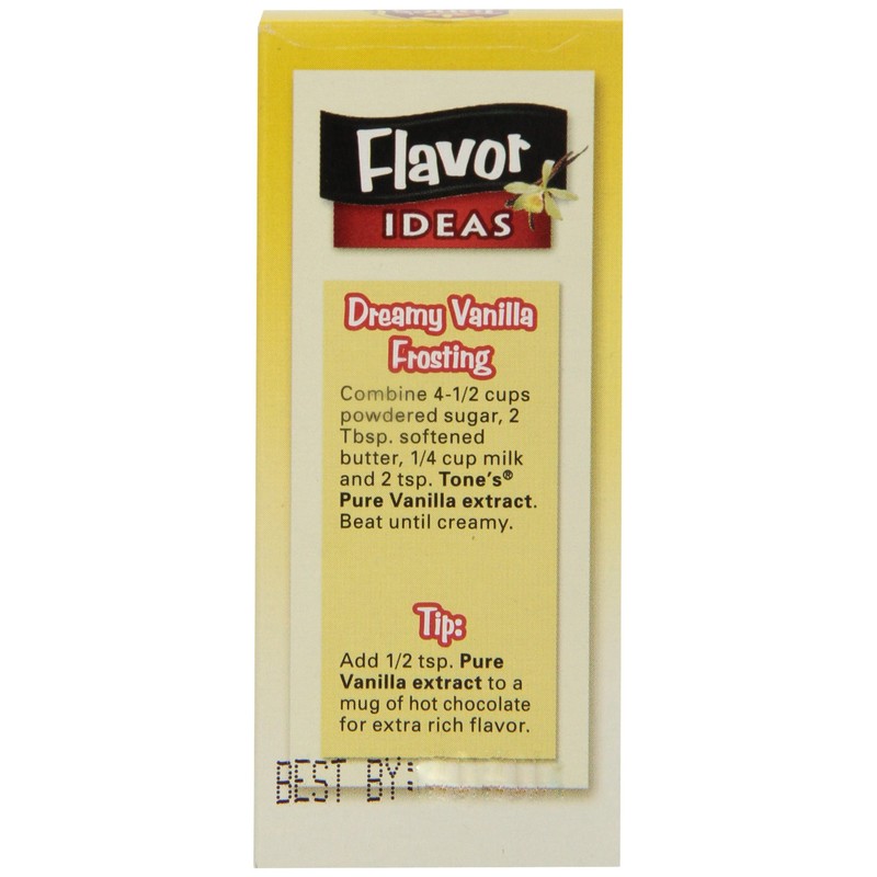 Tone's Spices Vanilla Extract, 1-Ounce Bottles (Pack of 6)