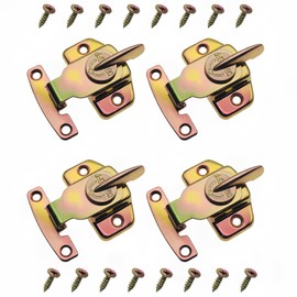 FDXGYH 4 Pack Dining Table Lock Heavy Duty Align-N-Lock Table Locks Leaf Buckle Connector with Screws for Extension Tables/Computer Workstations and Conference [Color zinc]