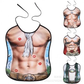 a293 Novelty Bikini Cover-Up Adult Bib - Creative Spoof Prop for Fun Parties Free size/Safflower Bikini 10ea