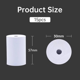 15 Rolls Thermal Paper Children's Camera, Printing Paper 557 mm Thermal Printer, Instant Printing Thermal Paper, Refill Printing Paper for Children, Instant Camera Mobile Mini Photo Printer Paper