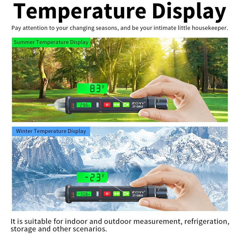 ZOYI ZT-DB03 Voltage Tester Dual Range Non-Contact Electric Tester,AC/DC Sensitivity