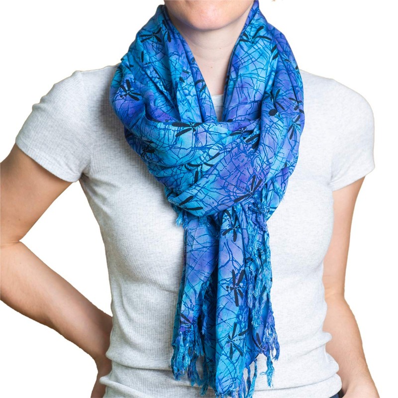 PANASIAM Sarong B003 Blue tones, L