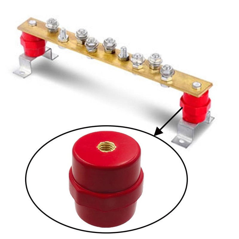 10pcs Busbar Insulators SM-40 High Strength Polyester Spacer Insulators for
