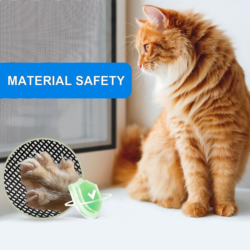 Hsyan Window Fly Screen, Cat Safe, Cat Screen, Window, No