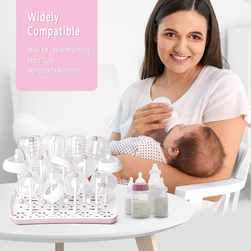 Termichy Baby Bottle Drying Rack, Large Capacity Baby Bottle Rack