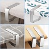 Nutabevr Pack of 8 Stainless Steel Tablecloth Clips, Adjustable Tablecloth