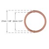 5pcs Copper Washer Flat Sealing Gasket Ring Spacer for Car