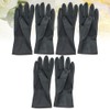 Uonlytech Guantes para teñir el pelo de salón, guantes negros,