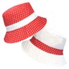 TOSKATOK UPF 50+ Girls Polka Dot Reversible Cotton Bush Bucket