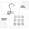 Zerodeko 1Set Slotted Weights with Hanger Chrome Plated Laboratory Calibration