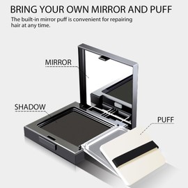 Instantly Hairline Shadow - Hairline Powder - Hair Root Dye - Root Touch Up Powder - Instantly Hair Color Shadow Cover Gray Hair Root - Hair Touch-Up, Thin Hair Powder(Dark Brown, 12g)