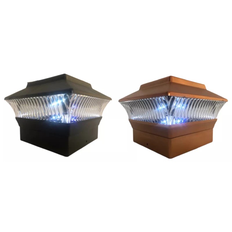 Garden Sunlight 6 Pack 4x4 Solar Powered Plastic Black/Copper LED