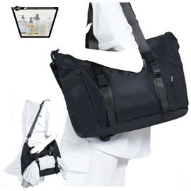 Tote Bag Laptop for Women&Men Work Teacher Nurse Professional Tote Shoulder Crossbody Business Office Work (black)