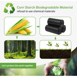 Portable Toilet Replacement Bags, 25 Count 8 Gallon 1.5 Mil Super Thickened Compostable Trash Bags, 30 Liter Camping Toilet Bags for Travel Outdoors, Boating, Emergency Toilet Bag for Car