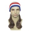 Traqur 80s Style Mullet Wig, Funny Costume Headband with Mullet