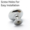 tooloflife 4 Pack Cabinet Knobs, Silver Round Cabinet Door Pull