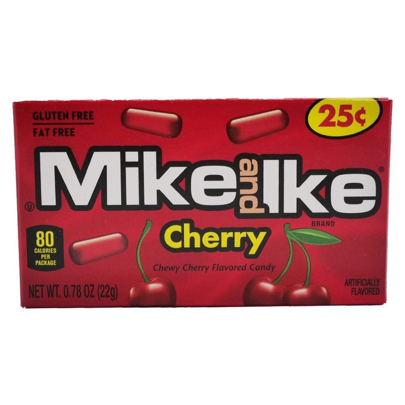 Mike and Ike Cherry Chewy Candies - Case of 24
