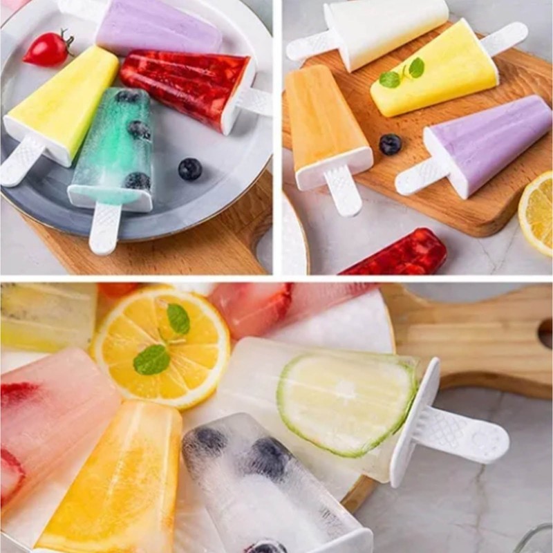 Ice Cream Mould 10 Grids Food Grade Silicone Non Stick
