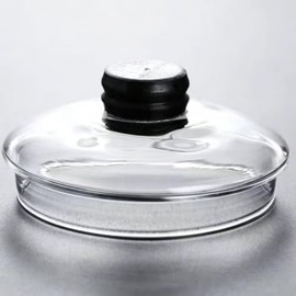 Magnetic Glass Tea Pot Parts Accessories, Black Bamboo Tea Accessories, Suitable for Magnetic Water Flow Glass Teapot-Glass Cover for B0C7Q1CWGY Accessories