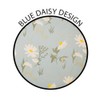 YöL Set of 4 Daisy Print Melamine Dinner Plates Summer