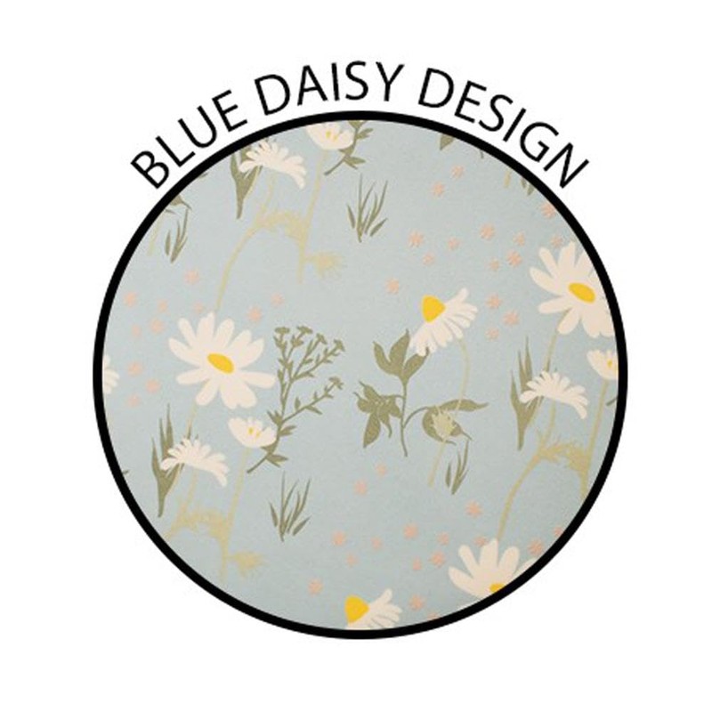YöL Set of 4 Daisy Print Melamine Dinner Plates Summer