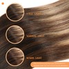 VINBAO Tape Extensions Real Hair Ombre Black to Brown with