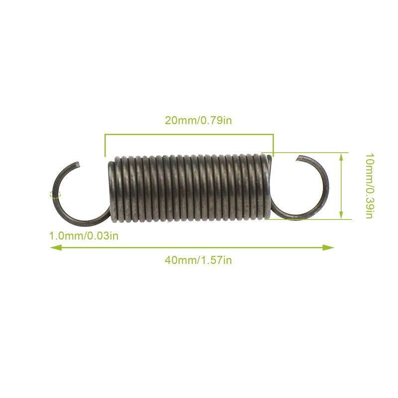 eMagTech 5X Extension Compressed Spring Dual Hook Spring Diameter 1.0mm