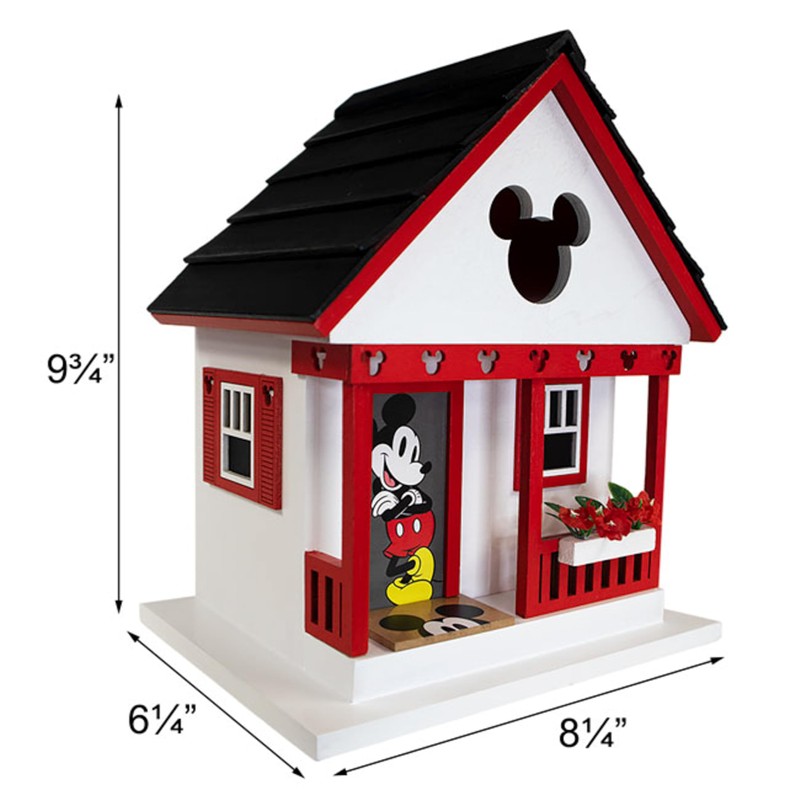 Home Bazaar Mickey Deluxe Cottage Bird House, Good Day