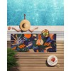 Gräfenstayn Premium Microfibre Beach Towel with Shoulder Button 80 x