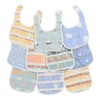 Bibs Set of 10, Bibs, 100% Cotton, Soft, 6 Layers,