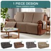 Ruaozz Waterproof Recliner Sofa Cover 1-Piece Couch Covers for Reclining