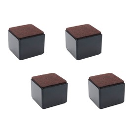 Tsnamay 2" Self Adhesive Bed and Furniture Risers,Lift Furniture Risers Steel Bed Risers to Heavy Furniture or Beds Self-Adhesive Furniture Chair Table Risers,Square Black 60x52mm(WH)