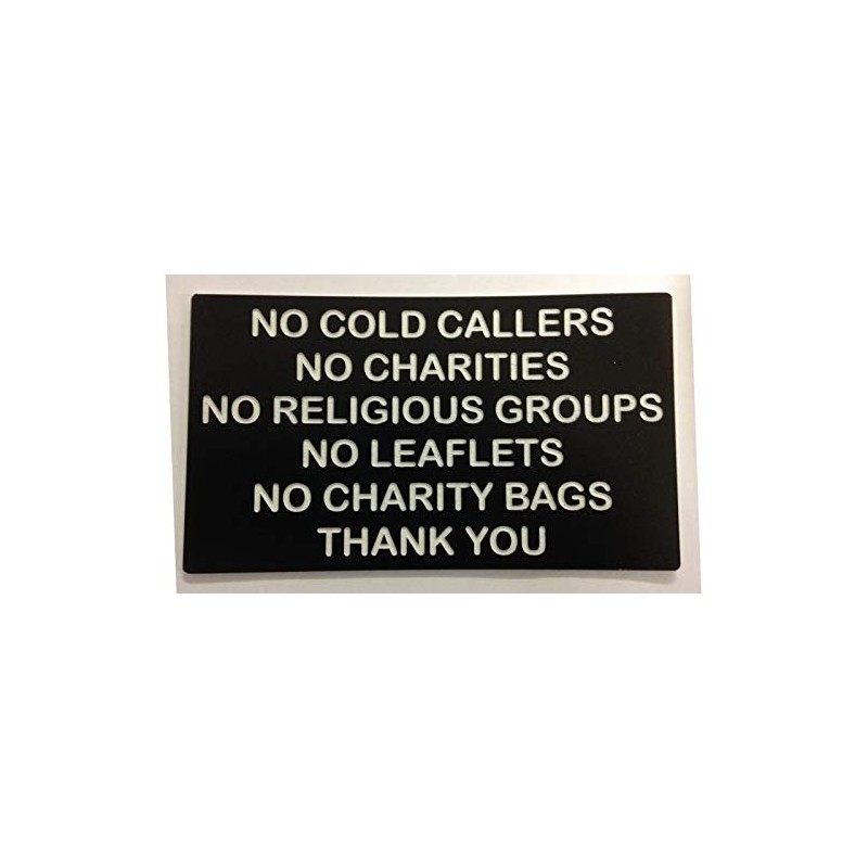 FSSS Ltd NO COLD CALLERS NO CHARITIES NO LEAFLETS ENGRAVED