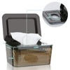 Whiidoom Wipes Dispenser, One-Handed Operation Wipe Holder for Baby &