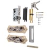 Door Handle Lock Silent Lock Bearing Safety Lever Handle Reversible
