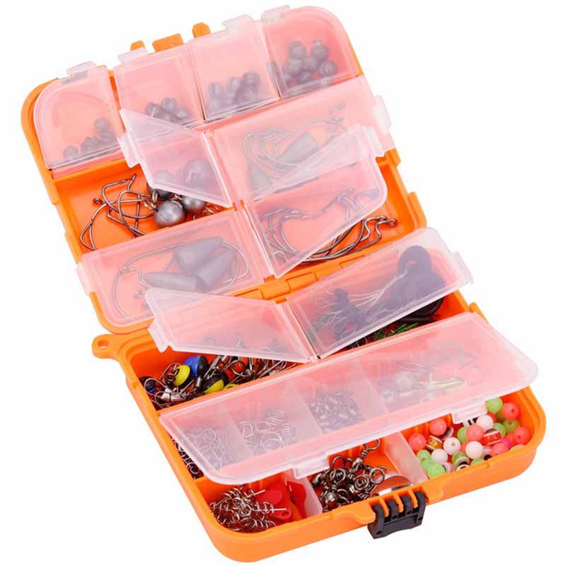 257PCS Fishing Lure Set Metal ABS Corrosion Resistance Anti Winding