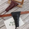 Dagger Holder Sword Belt with Lacing, Medieval-Style Sword Frog, Adjustable