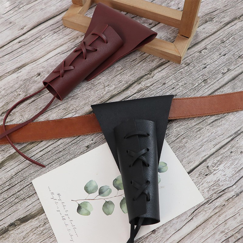 Dagger Holder Sword Belt with Lacing, Medieval-Style Sword Frog, Adjustable