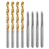 sourcing map Tap and Drill Bit Set, 4pcs M5 x