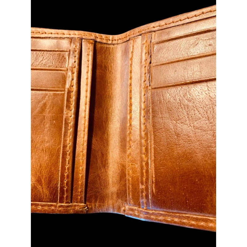 Texan Customs Emu Leather Wallet Bifold Premium Quality Buffalo Animal