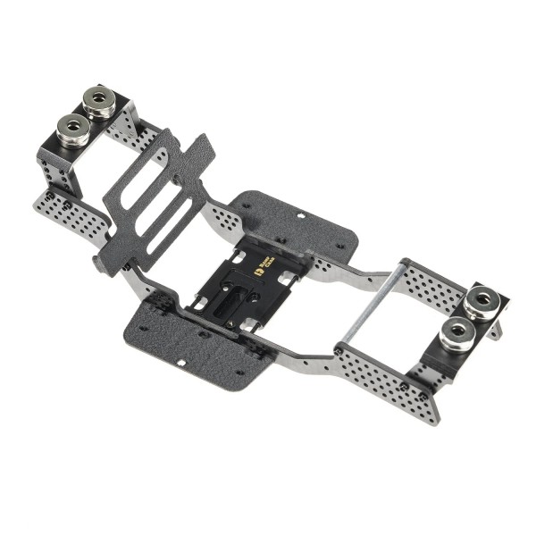 RampCrab Carbon Fiber Chassis Kit for SCX24, 7° Angled Skid,